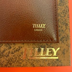 TILLEY GENUINE LEATHER Bifold WALLET / In Box & Never Been Folded